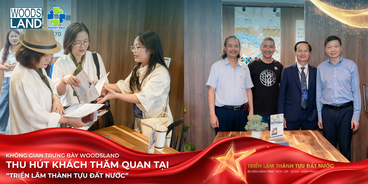 Không gian trưng bày Woodsland thu hút khách tham quan tại Triển lãm “80 năm Hành trình Độc lập – Tự do – Hạnh phúc”