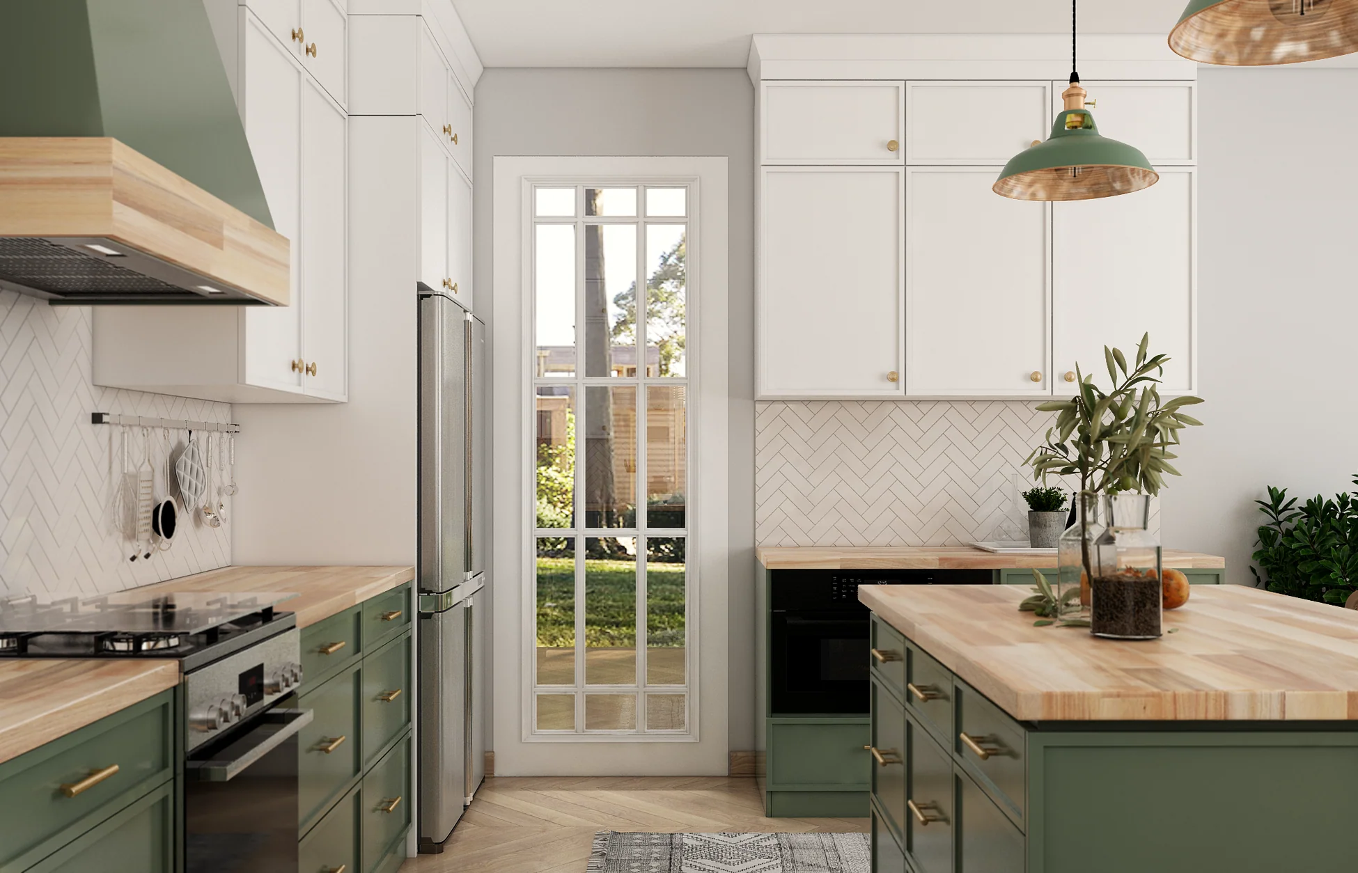 Forest edge kitchen island collection