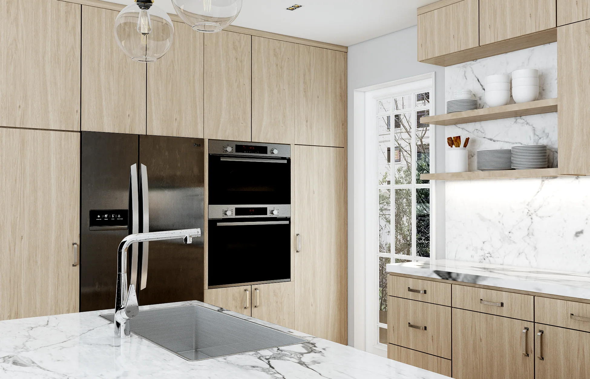 Oakwood heritage kitchen island