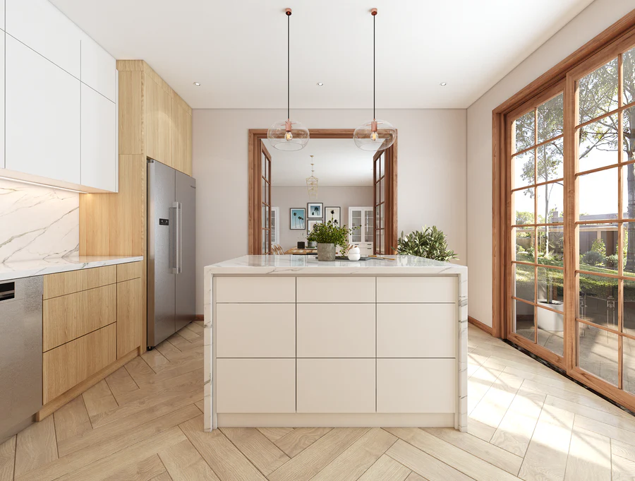 Slab oak minimal center