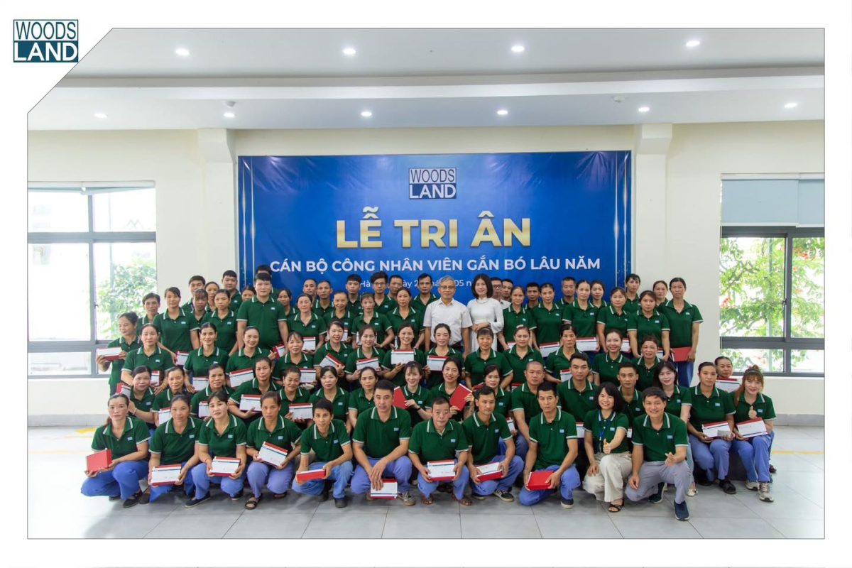 WOODSLAND HONORS LONG-TERM EMPLOYEES ON THE OCCASION OF THE COMPANY’S 24TH ANNIVERSARY